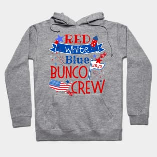 Bunco Crew Fourth of July America Patriotic Dice Game Hoodie